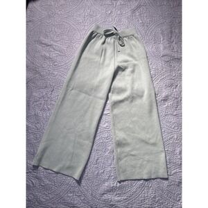 Petal + Pup Women XS/S Light Green Knit  Wide-Leg Pants Crop Beach Vacation